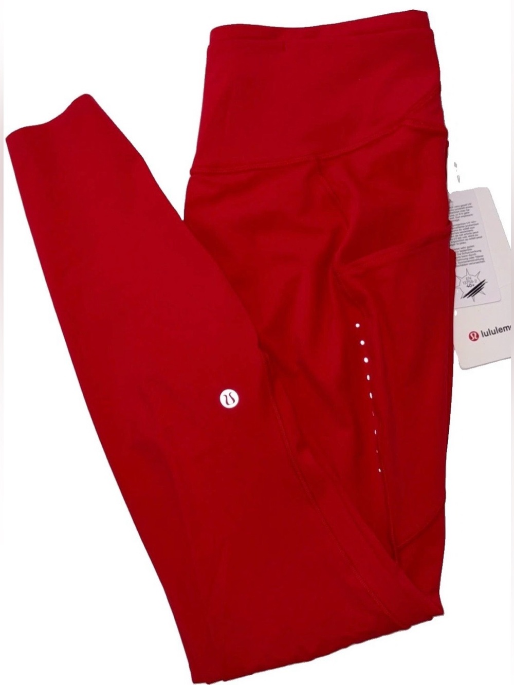 NWT•LULULEMON•SIZE 6•FAST & FREE HIGH RISE 28” L TIGHT*POCKETS•OXFORD RED $128